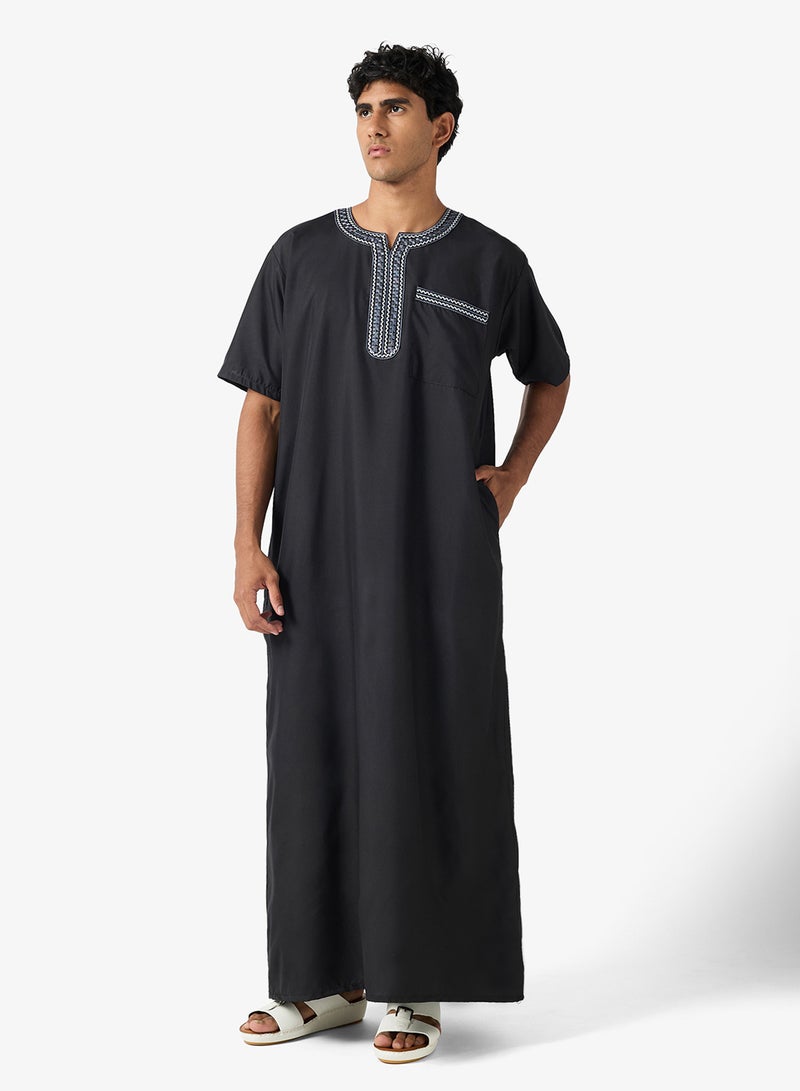 روبرت وود ثوب كلاسيكي بياقة مستديرة - Image 4